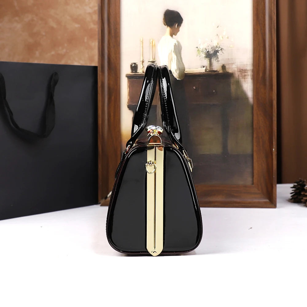 Rhinestone Pillow Bag, Retro PU Shoulder Bag - product photo 5