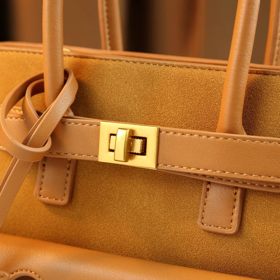 Square Business Shoulder Bag, Compact Modern Satchel - product photo 4