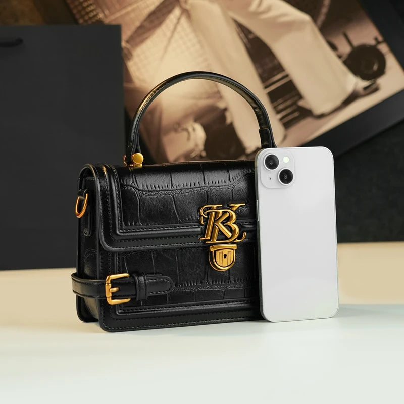 Green Stone-Pattern Crossbody Bag, Handheld PU Purse - product photo 4