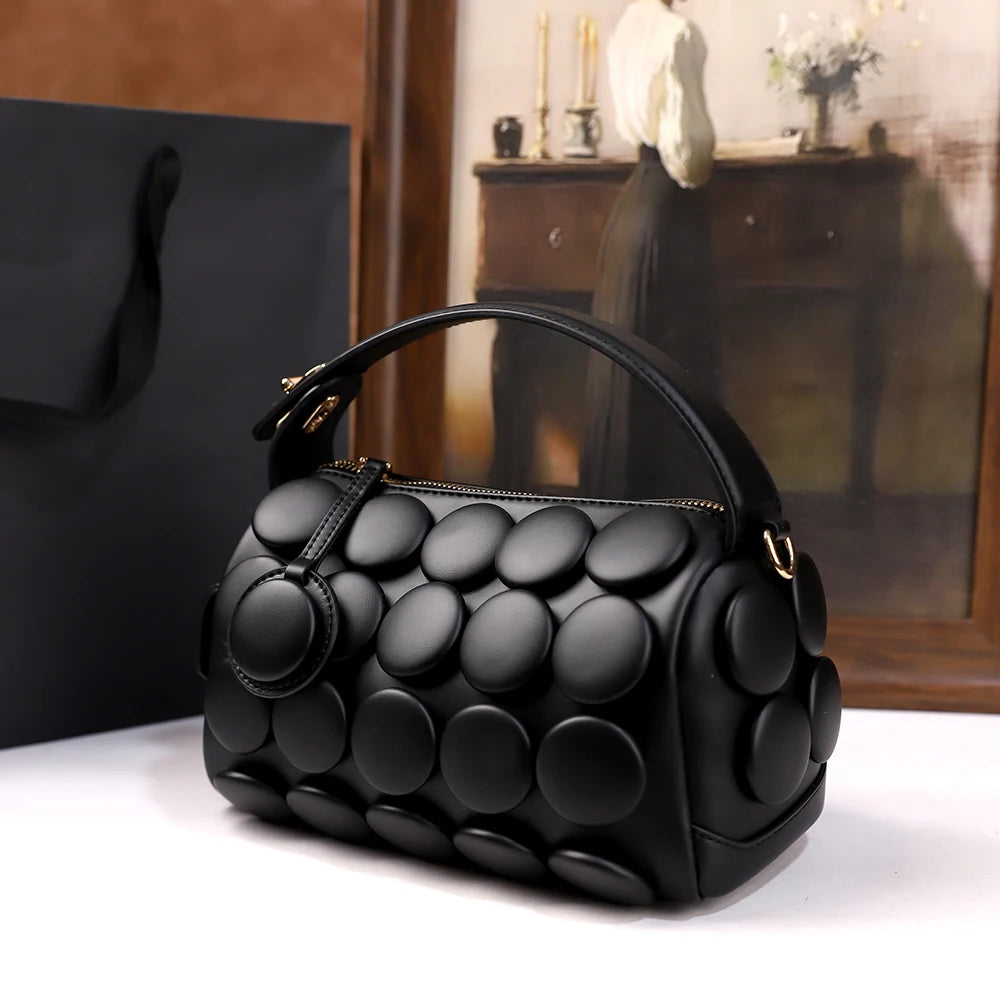 Dot-Pattern Pillow Crossbody Bag, Versatile PU Bag - product photo 4
