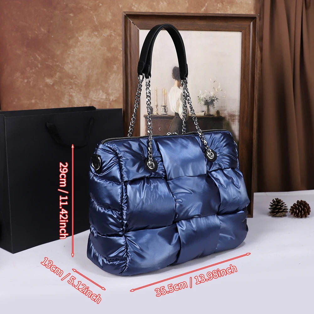 Padded Vintage Crossbody Bag, Quilted Shoulder Bag - product photo 2