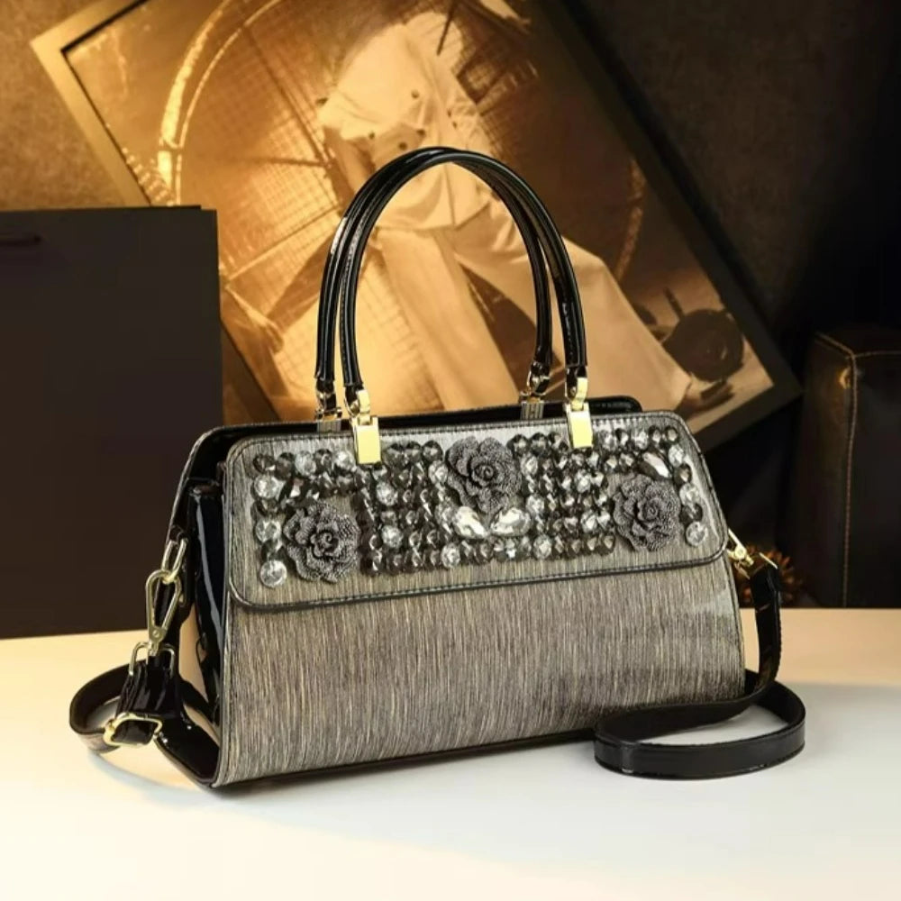 Diamond-Inlaid Handbag, Large-Capacity Shoulder Bag - product photo 6
