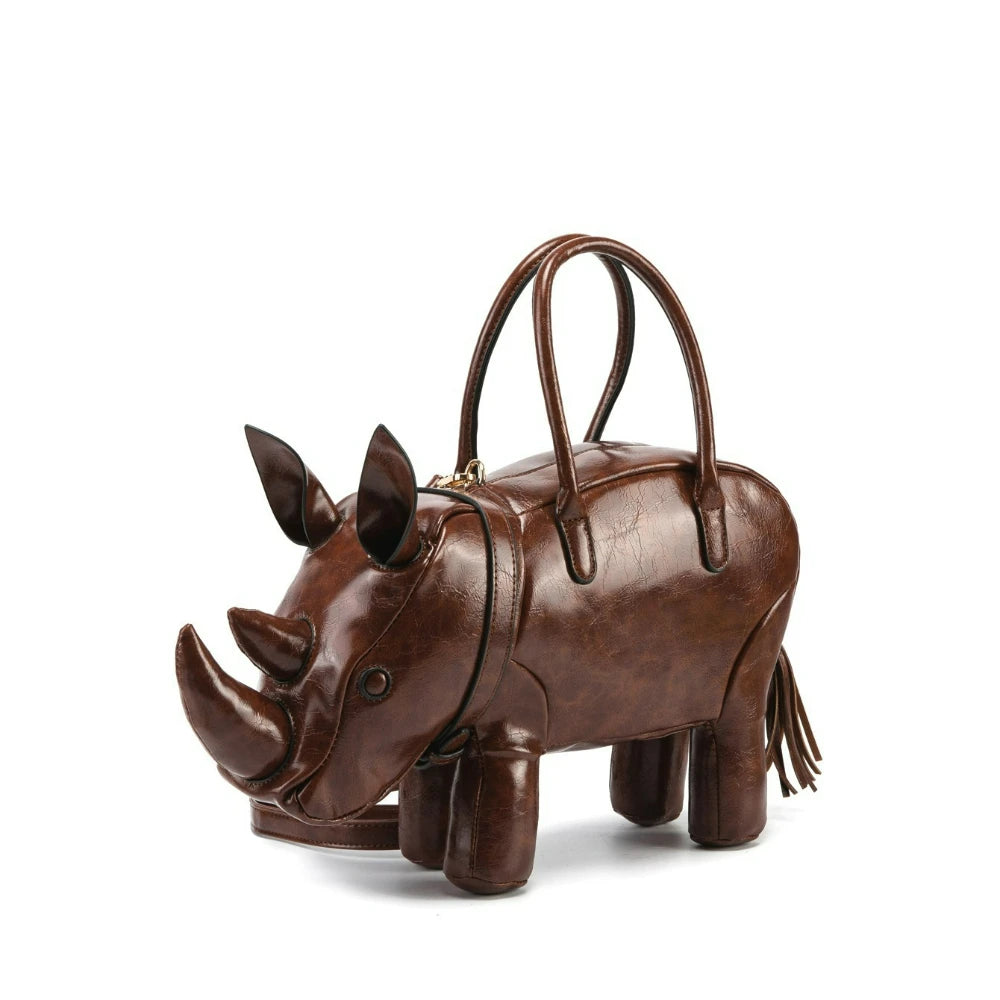 Rhinoceros-Shaped Bag, Novelty Animal Crossbody - product photo 2