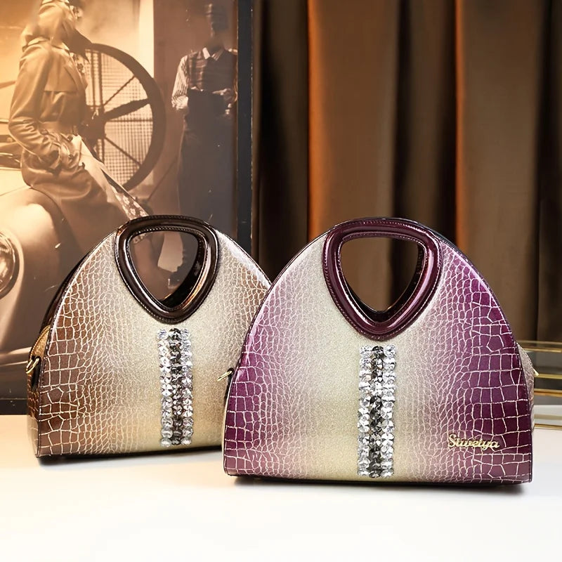 Gradient Rhinestone Pillow Bag, Sparkly Crossbody - product photo 2