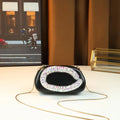 3D Round Evening Bag with Rhinestone Detail - product photo 1