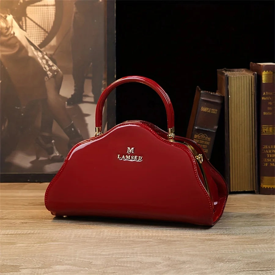 Diamond-Studded Satchel, Rhinestone Wedding Bag - product photo 1