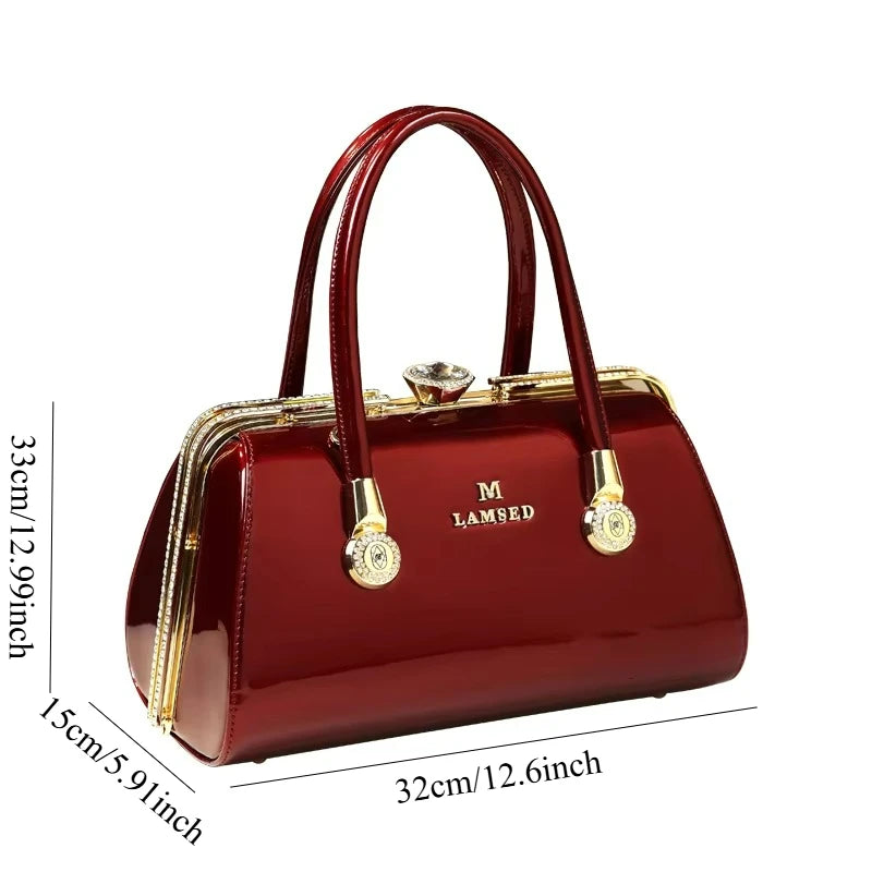 Rhinestone Pillow Tote, Retro Shoulder Bag - product photo 2