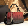 Striped Tassel Crossbody Bag, English-Style PU Bag - product photo 1