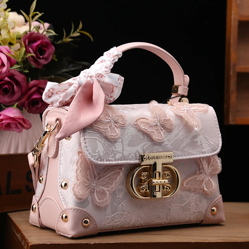 Mini Chain-Trim Crossbody Bag, Water-Repellent PU - product photo 1