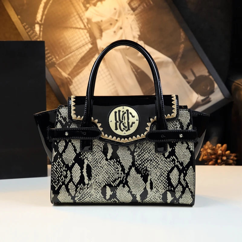 Leopard Pillow Bag with Zip and Hasp, Retro Shoulder Bag - product photo 2