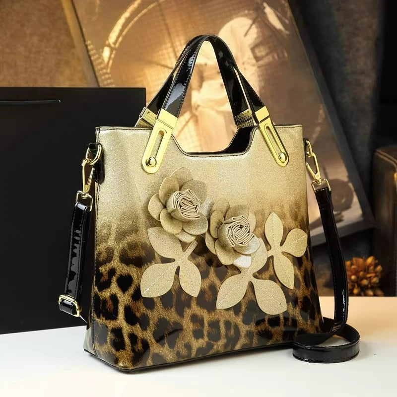 Gradient Floral Tote Bag, Large-Capacity Shoulder Bag - product photo 5