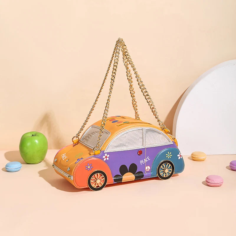 Car-Shaped Purse, Novelty Party Clutch - product photo 4
