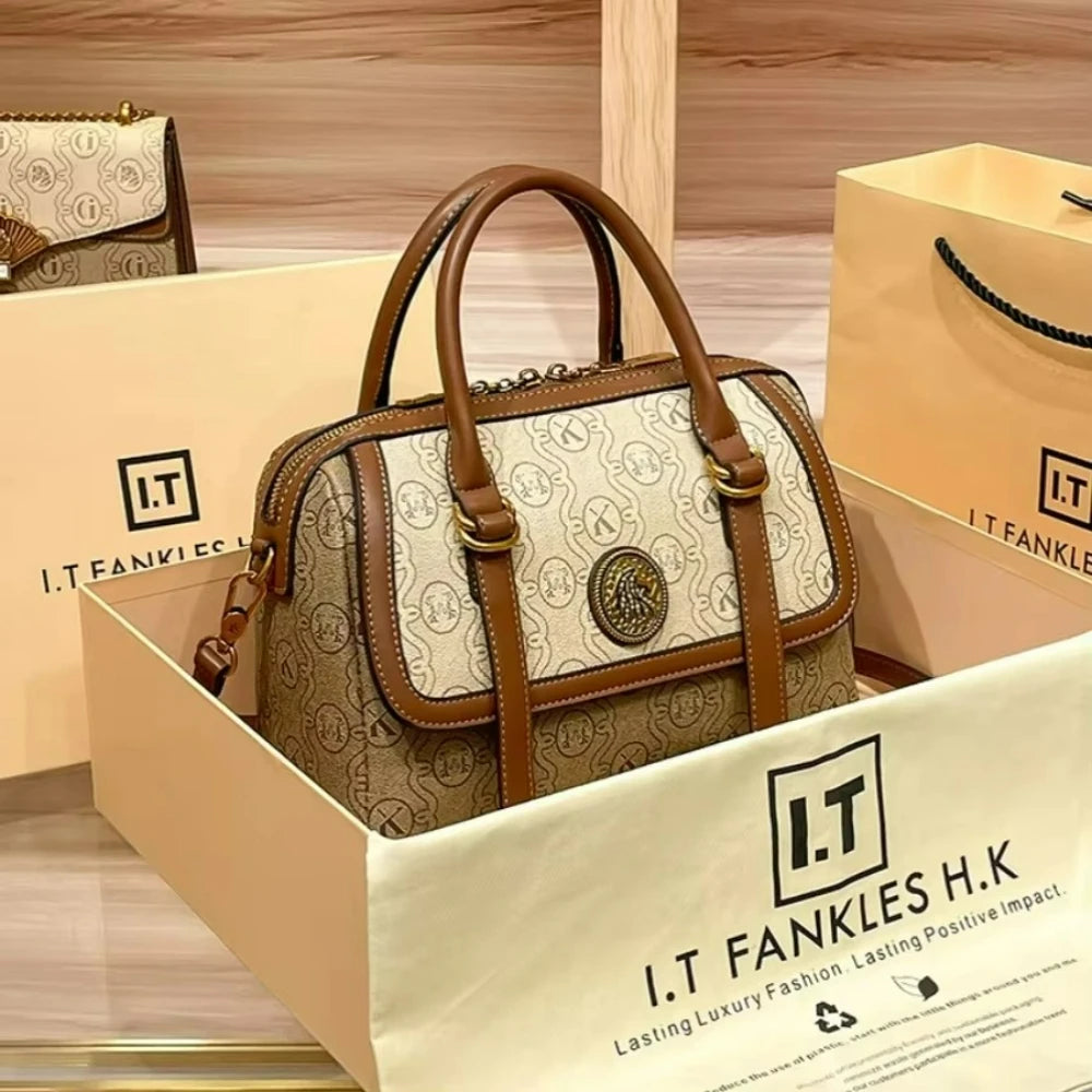 Large PVC Bucket Bag, Water-Resistant Crossbody Tote - product photo 1