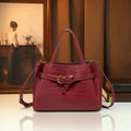Red Bridal Shoulder Bag, Alligator-Pattern Wedding Bag - product photo 1
