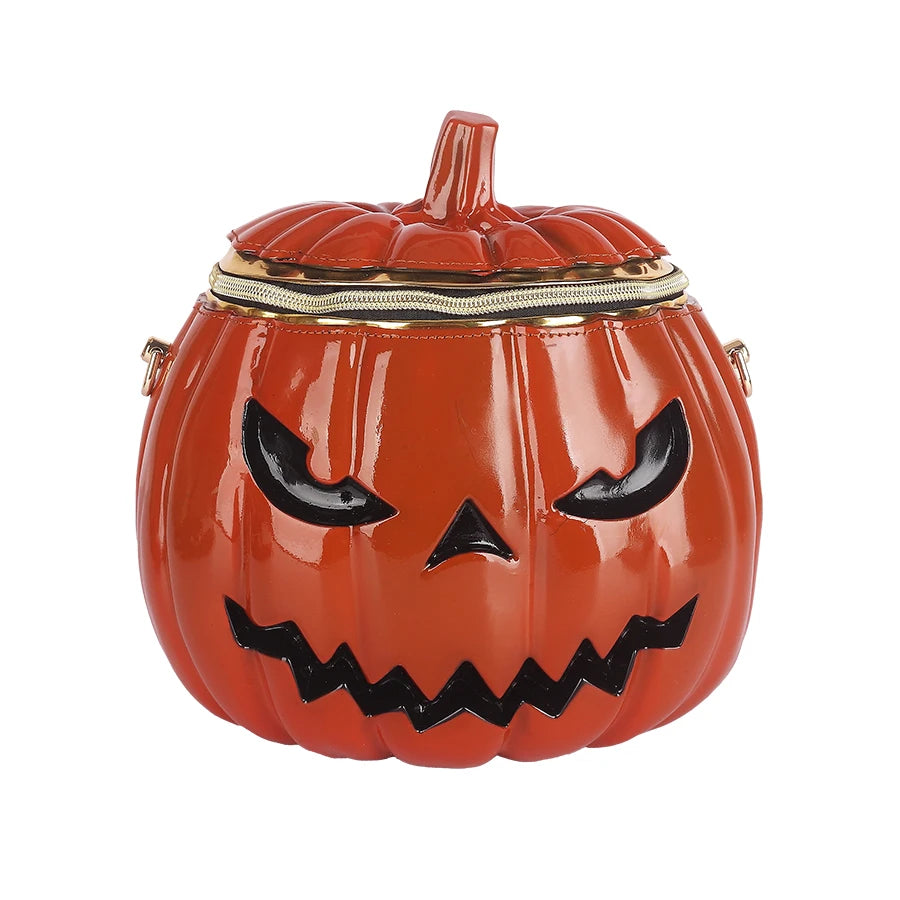 Halloween Print Bag, Gothic Pumpkin Crossbody - product photo 2