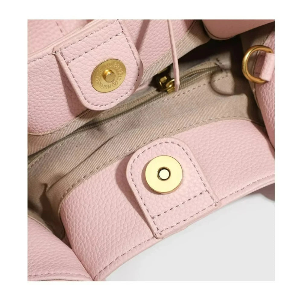 Minimalist Barrel Shoulder Bag, Solid-Colour Tote - product photo 5