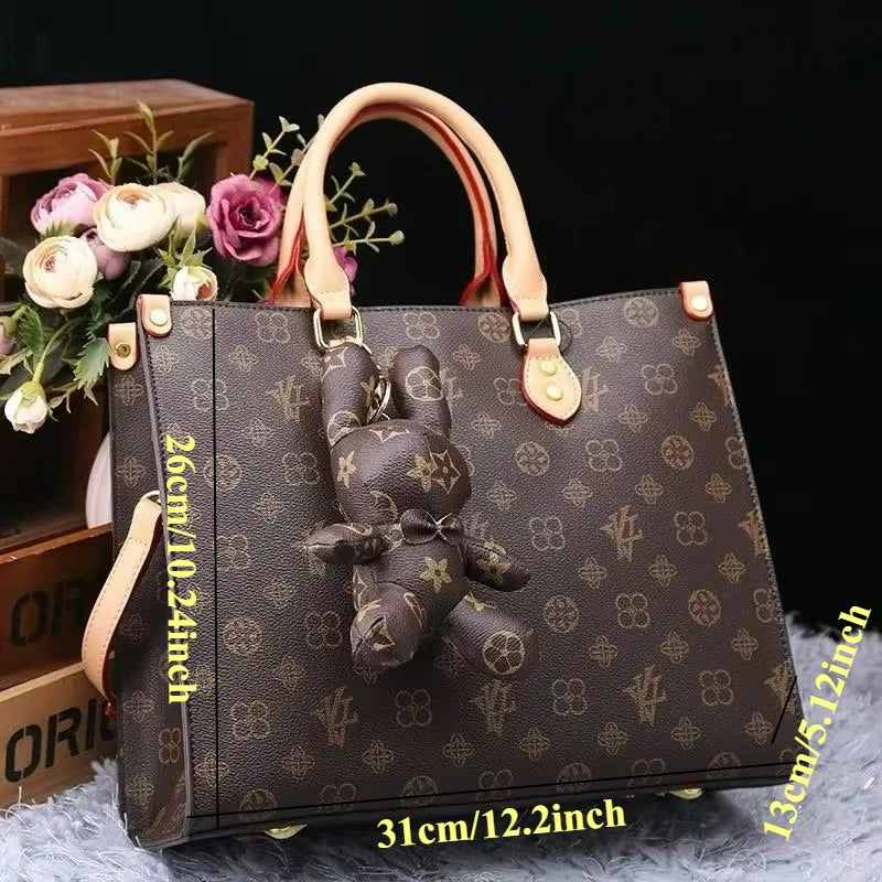 Waterproof PVC Crossbody Tote with Chain - product photo 4