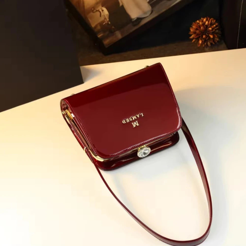 Rhinestone Underarm Bag, Slouchy Shoulder Bag - product photo 6