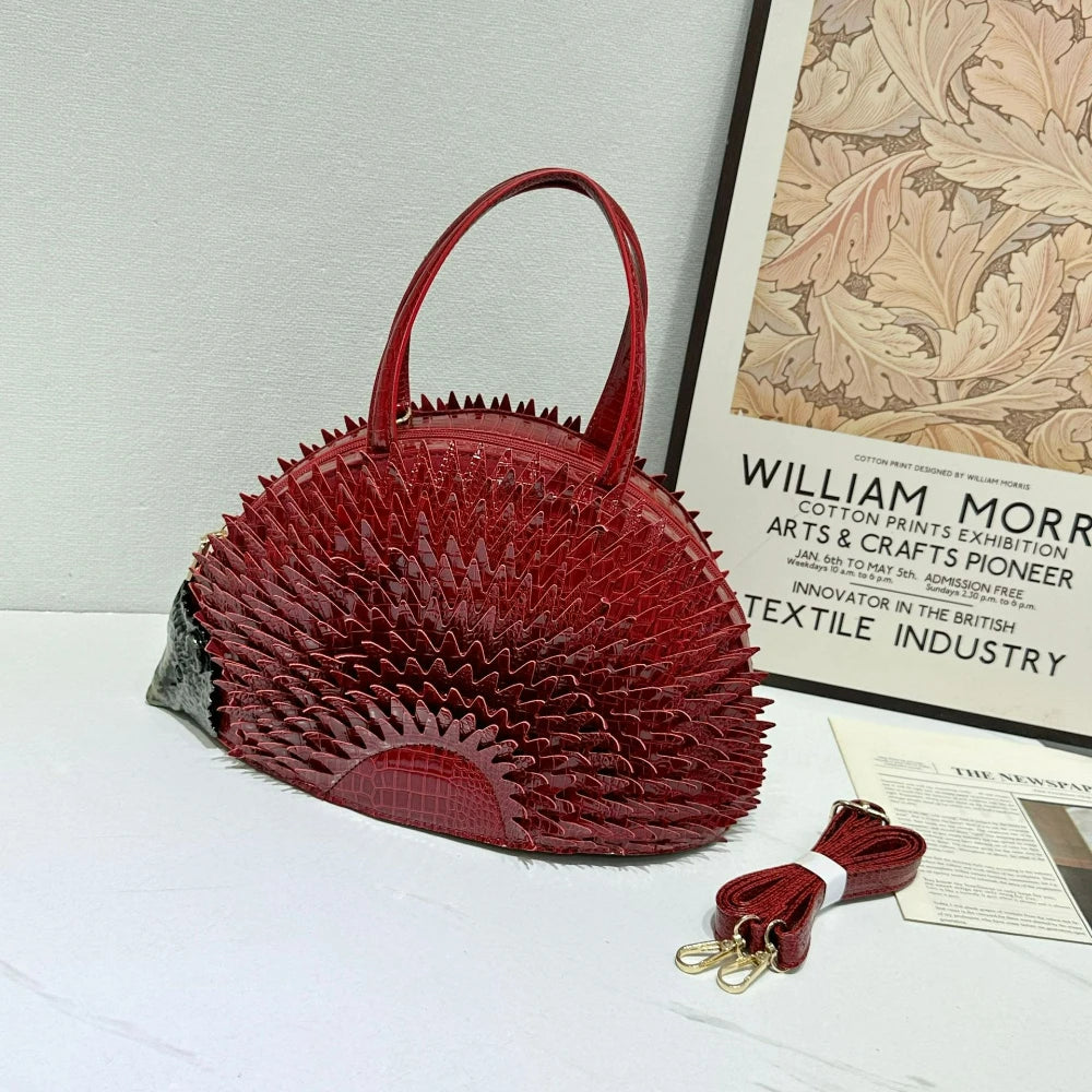 Embroidered Floral Shoulder Bag, Vintage PU Satchel - product photo 2