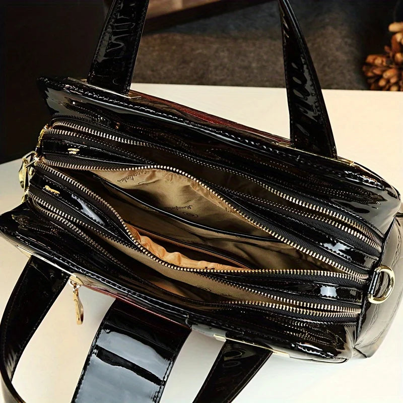 Soft PU Shoulder Tote, Large-Capacity Everyday Bag - product photo 4