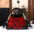 Retro-Pattern Pillow Bag, Applique Shoulder Bag - product photo 1