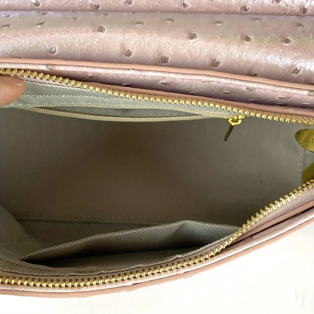 Laser-Light Crossbody Handbag, Ostrich-Pattern PU Bag - product photo 4