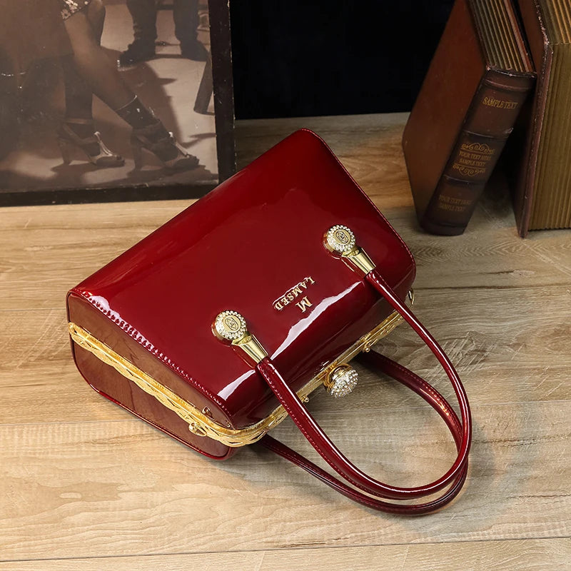 Diamond-Studded Mini Handbag with Twilly Scarf, Adjustable Strap - product photo 6