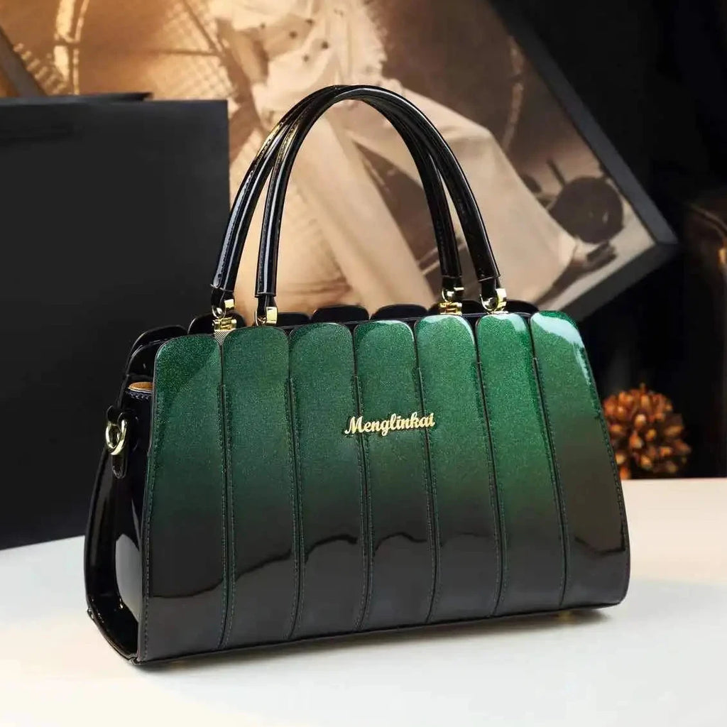 Striped Tassel Crossbody Bag, English-Style PU Bag - product photo 4