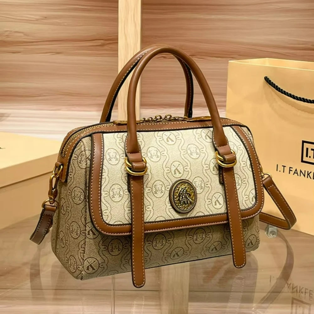 Large PVC Bucket Bag, Water-Resistant Crossbody Tote - product photo 2