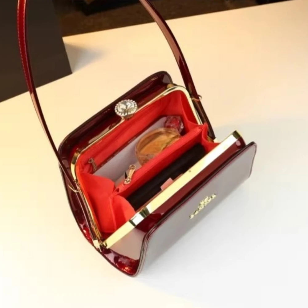 Rhinestone Underarm Bag, Slouchy Shoulder Bag - product photo 5