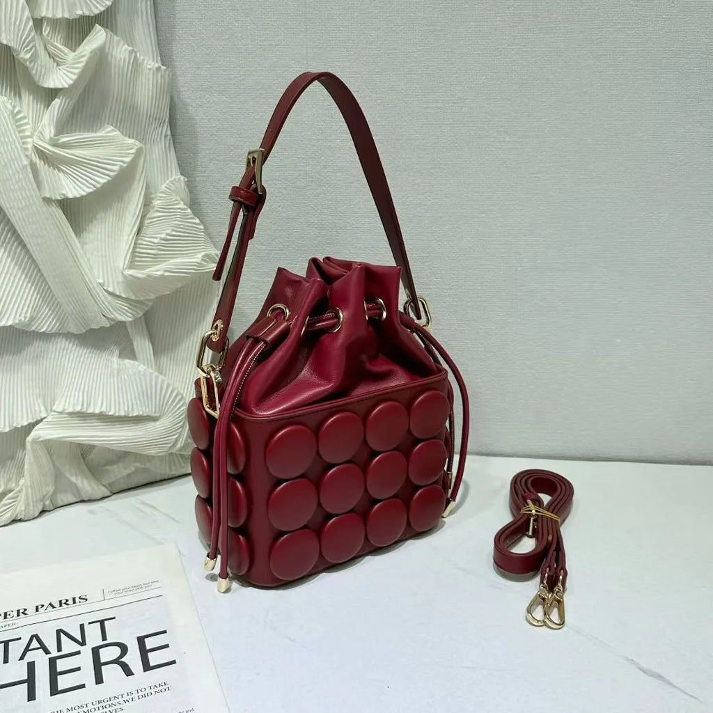 Solid Colour Small Tote, Vintage PU Shoulder Bag - product photo 6