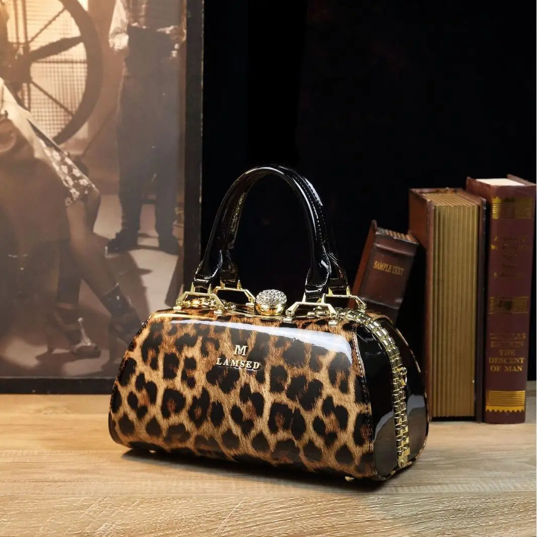 Solid-Colour Shoulder Bag with Stone Detail - product photo 2