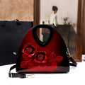 3D Rose Dumpling Bag, Textured PU Crossbody - product photo 1