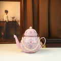 Teapot-Shaped Printed Purse, Pearl Chain Crossbody Bag - product photo 1