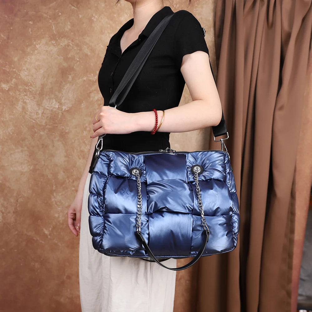 Padded Vintage Crossbody Bag, Quilted Shoulder Bag - product photo 6