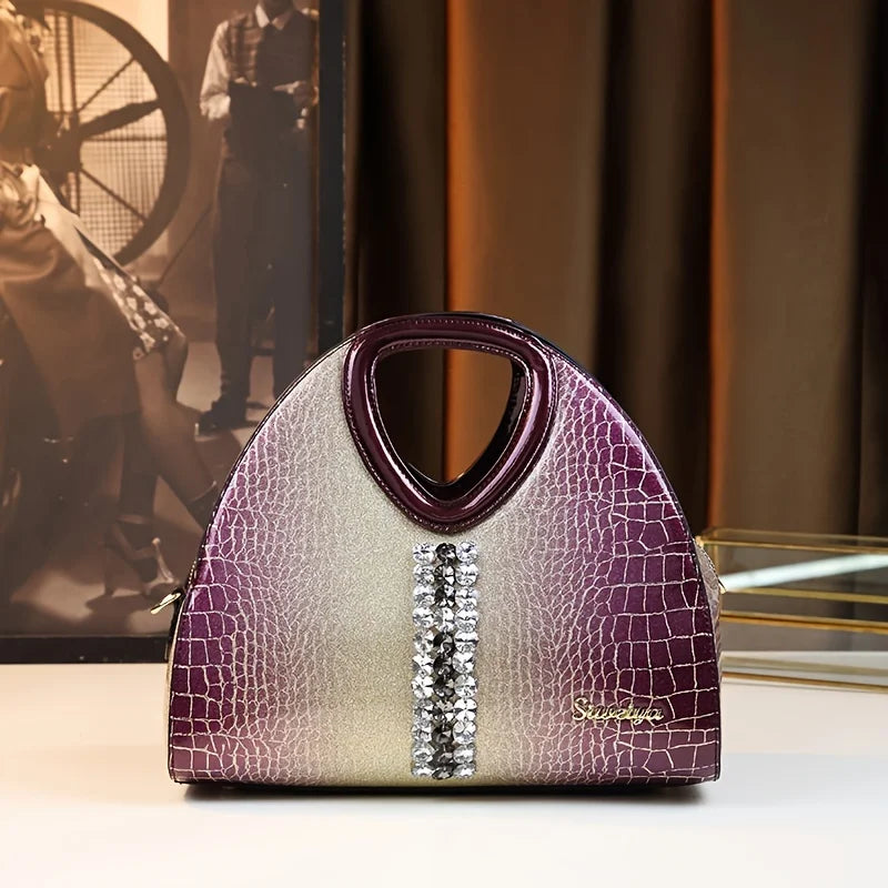 Gradient Rhinestone Pillow Bag, Sparkly Crossbody - product photo 1