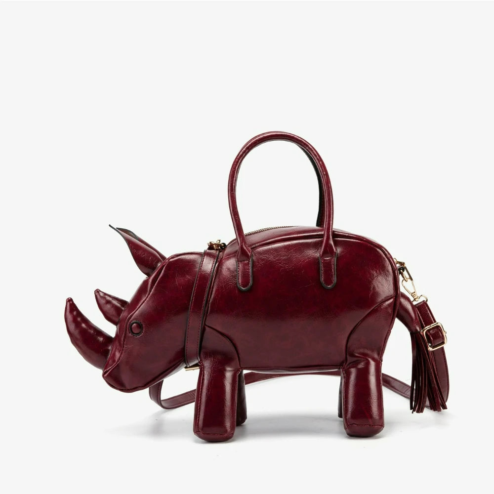 Rhinoceros-Shaped Bag, Novelty Animal Crossbody - product photo 4