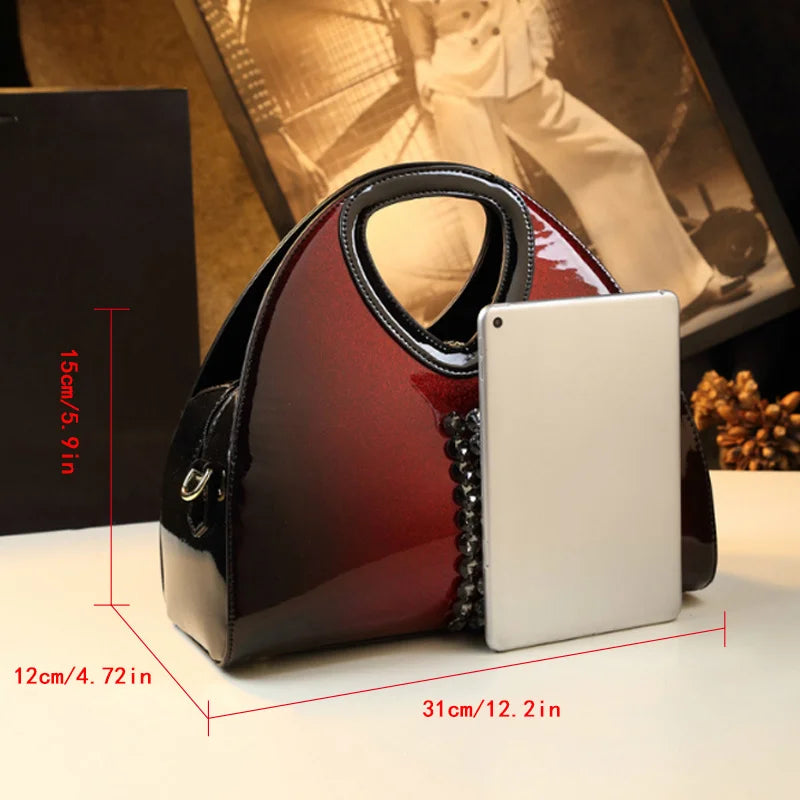Gradient Clutch with Two Straps, Vintage Shoulder Bag - product photo 5
