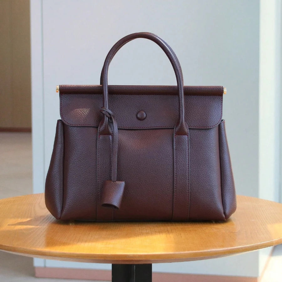Boston-Shape PU Briefcase, Office Shoulder Bag - product photo 2