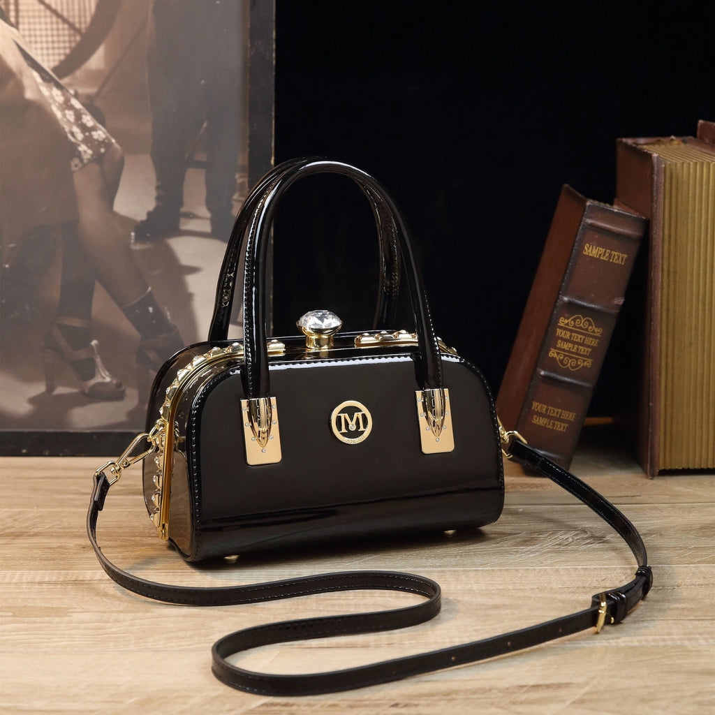 Vintage Boston Shoulder Bag with Detachable Strap - product photo 6