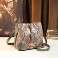 Barrel-Shaped Shoulder Bag, Animal-Print PU - product photo 1