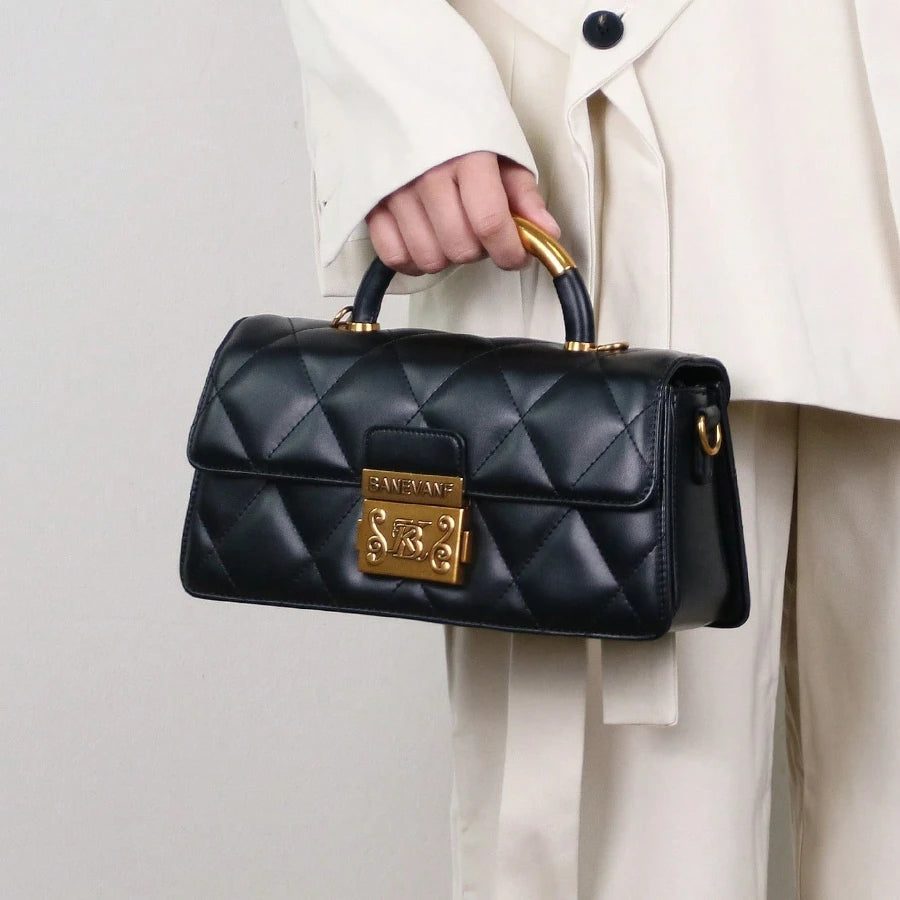 Metal-Handle Mini Bag, Evening PU Crossbody Purse - product photo 4
