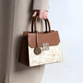 Embroidered Large Shoulder Bag, Textured Crossbody Tote - product photo 1