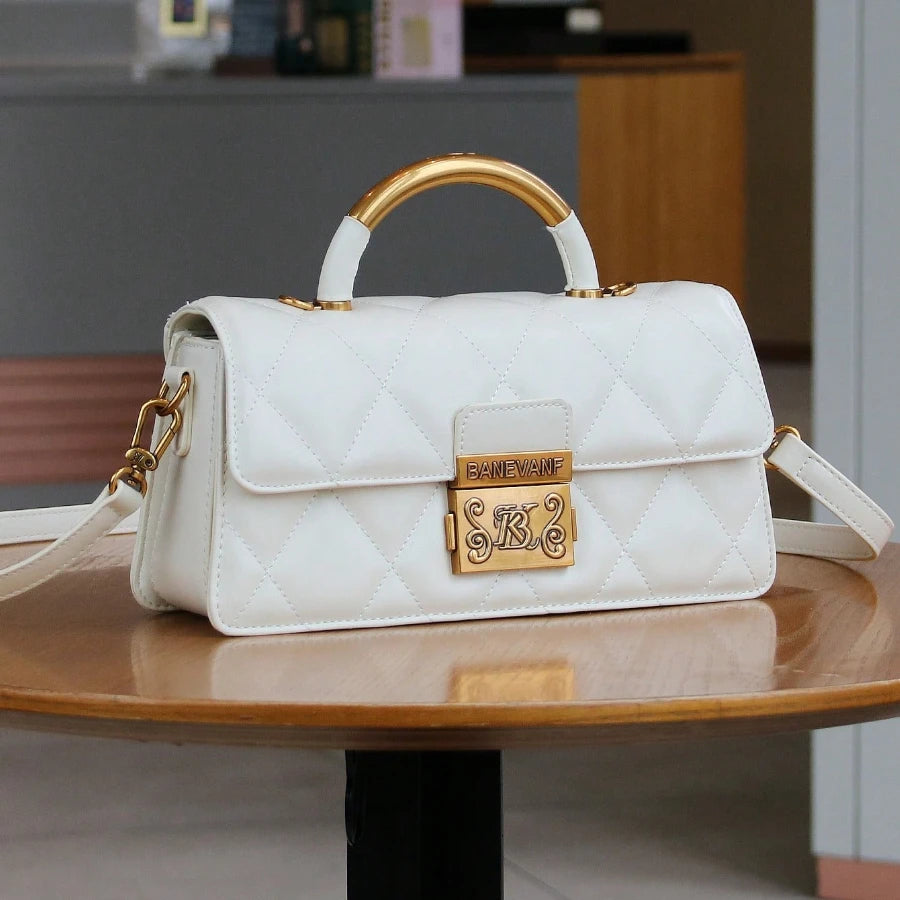 Metal-Handle Mini Bag, Evening PU Crossbody Purse - product photo 6