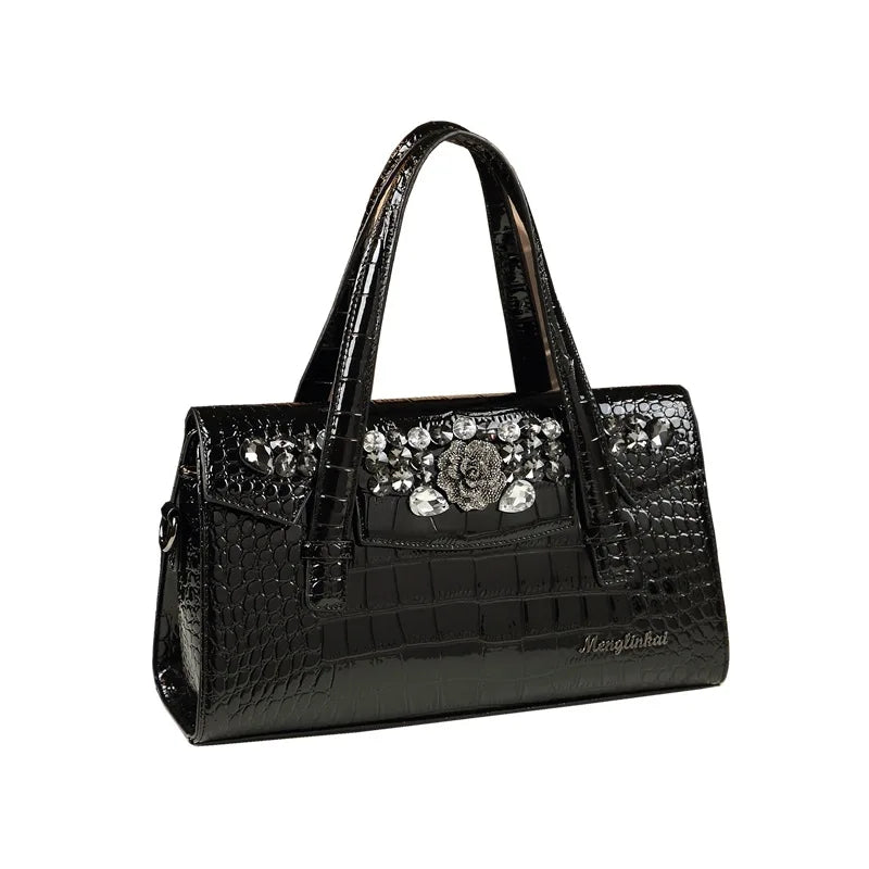Diamond-Encrusted Crossbody Bag, Retro Shoulder Bag - product photo 4