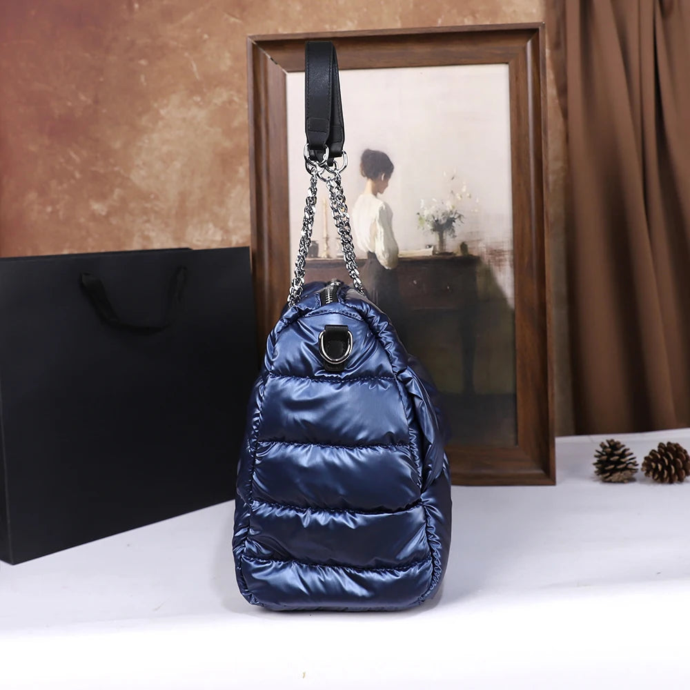 Padded Vintage Crossbody Bag, Quilted Shoulder Bag - product photo 3