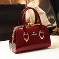 Rhinestone Vintage Satchel, PU Storage Handbag - product photo 1