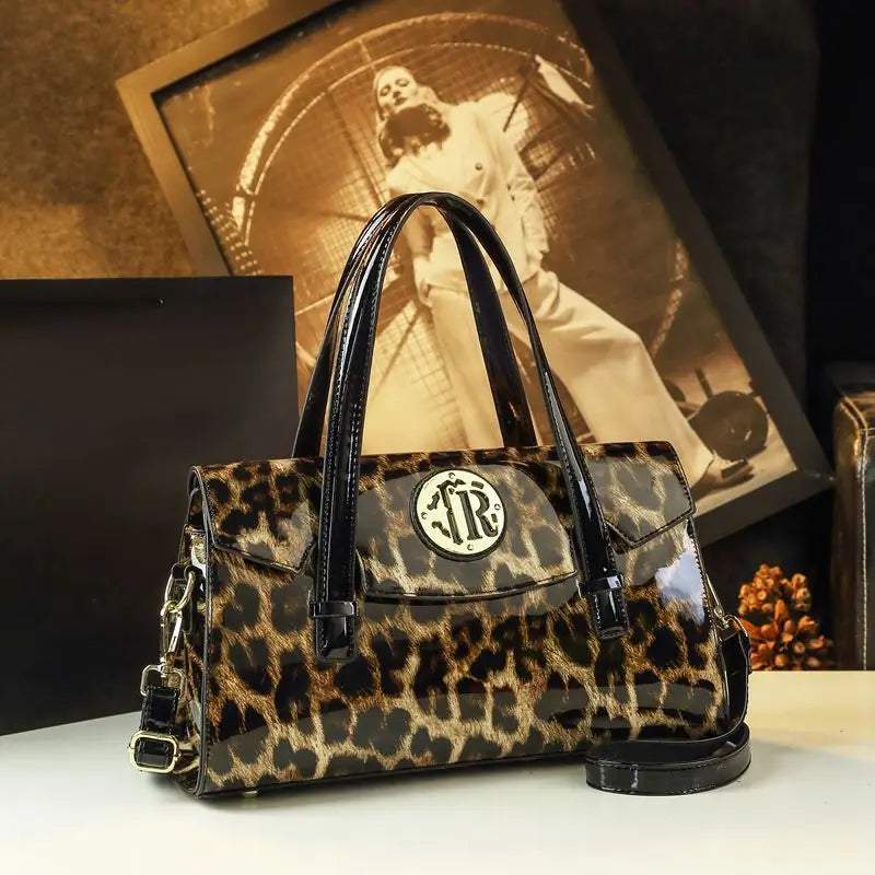 Animal-Print Pillow Bag, Leopard Shoulder Handbag - product photo 3