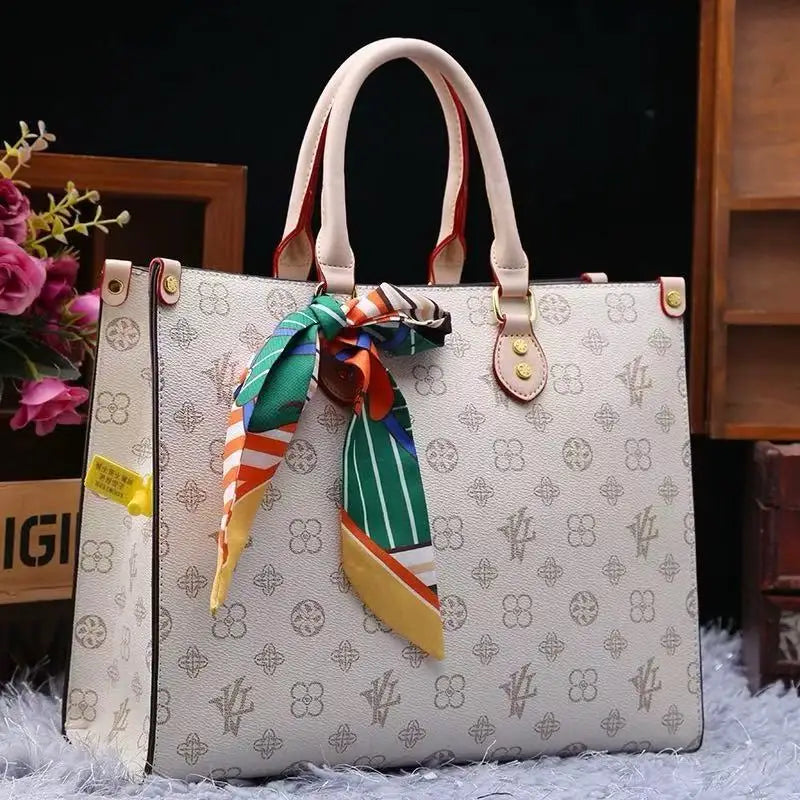 Waterproof PVC Crossbody Tote with Chain - product photo 5