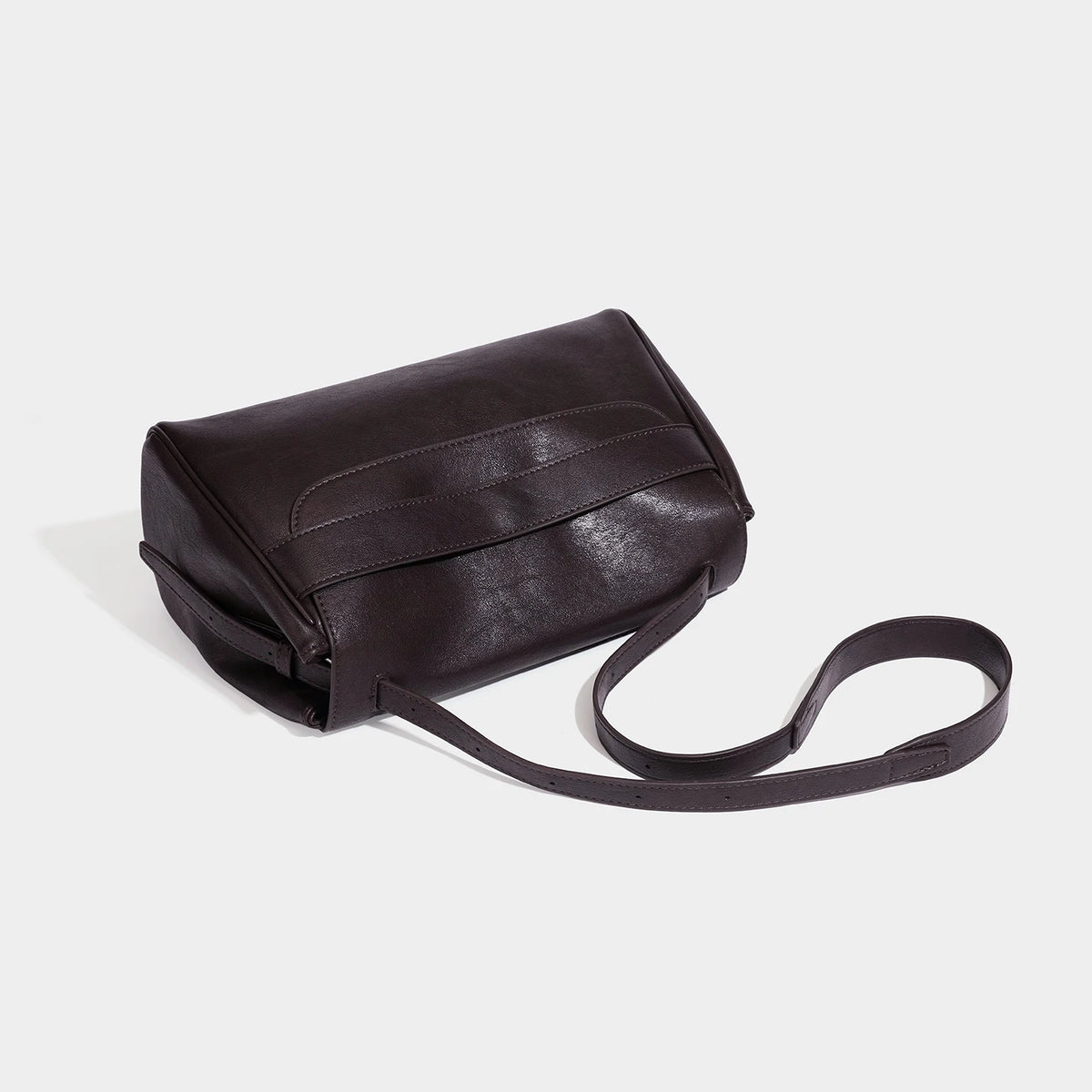 Minimalist Flap Shoulder Bag, Top-Handle Satchel - product photo 6